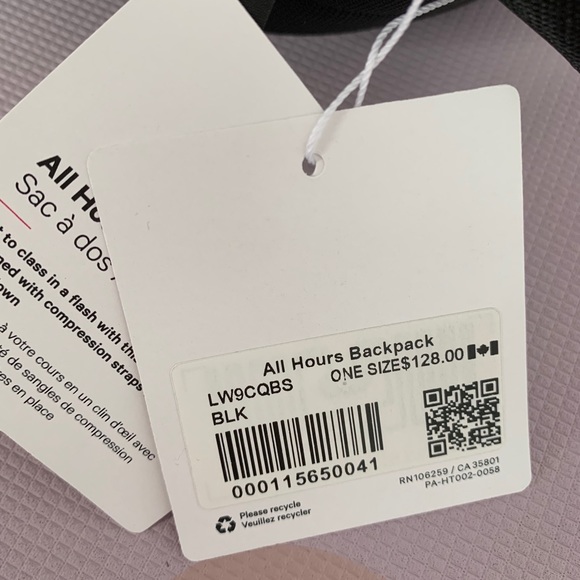 BNWT Lululemon All Hours Backpack - Picture 5 of 5